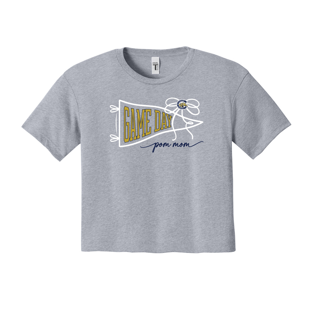 Casteel Game Day Pom Mom Cropped Tee