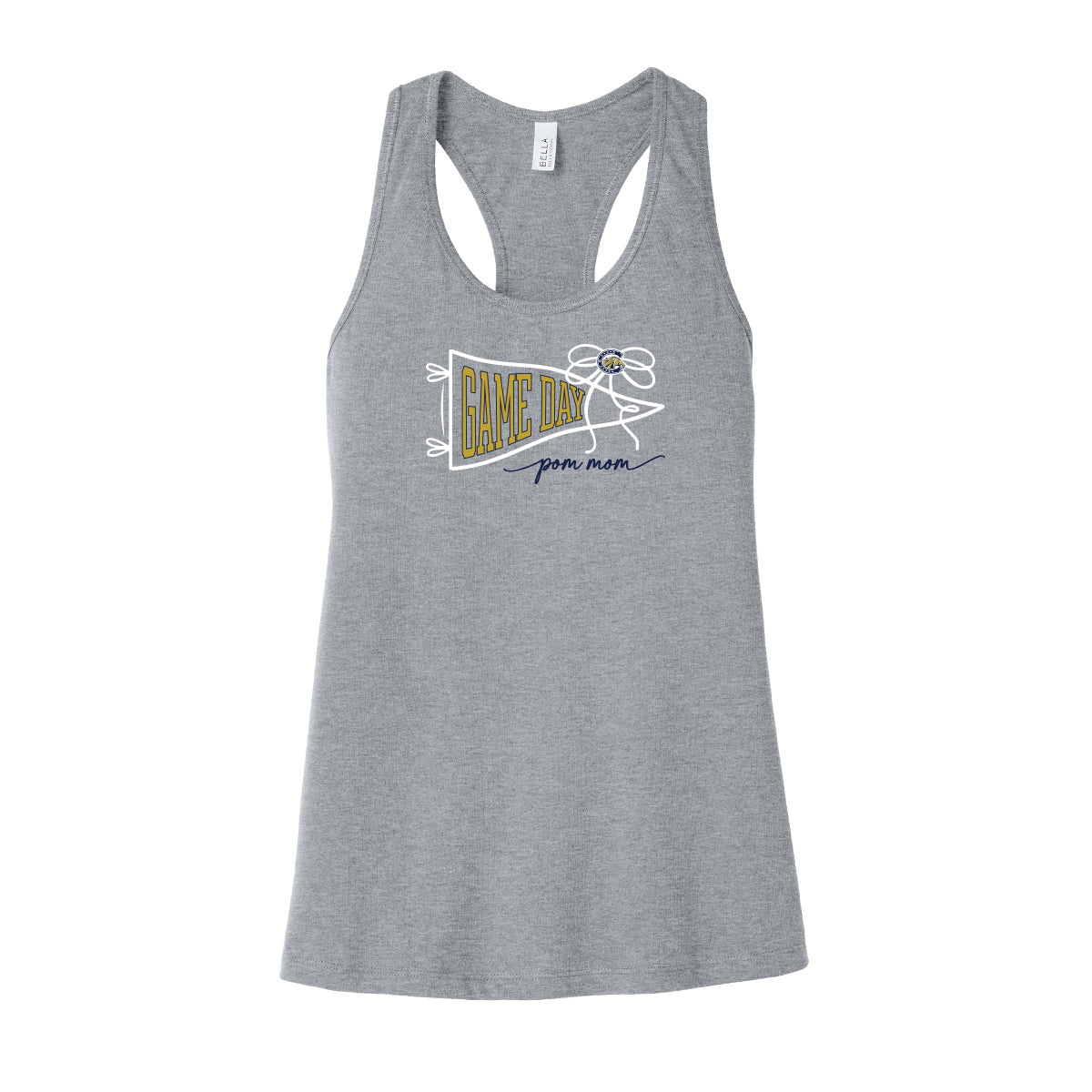 Casteel Game Day Pom Mom Racerback Tank