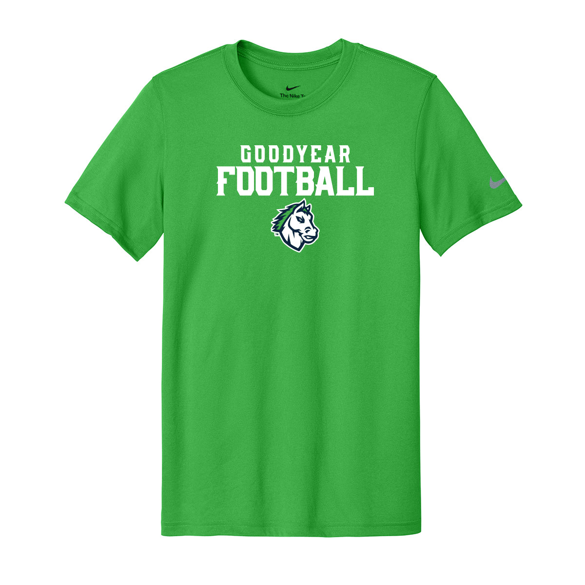 Goodyear Football Stacked Nike Dri-Fit Tee
