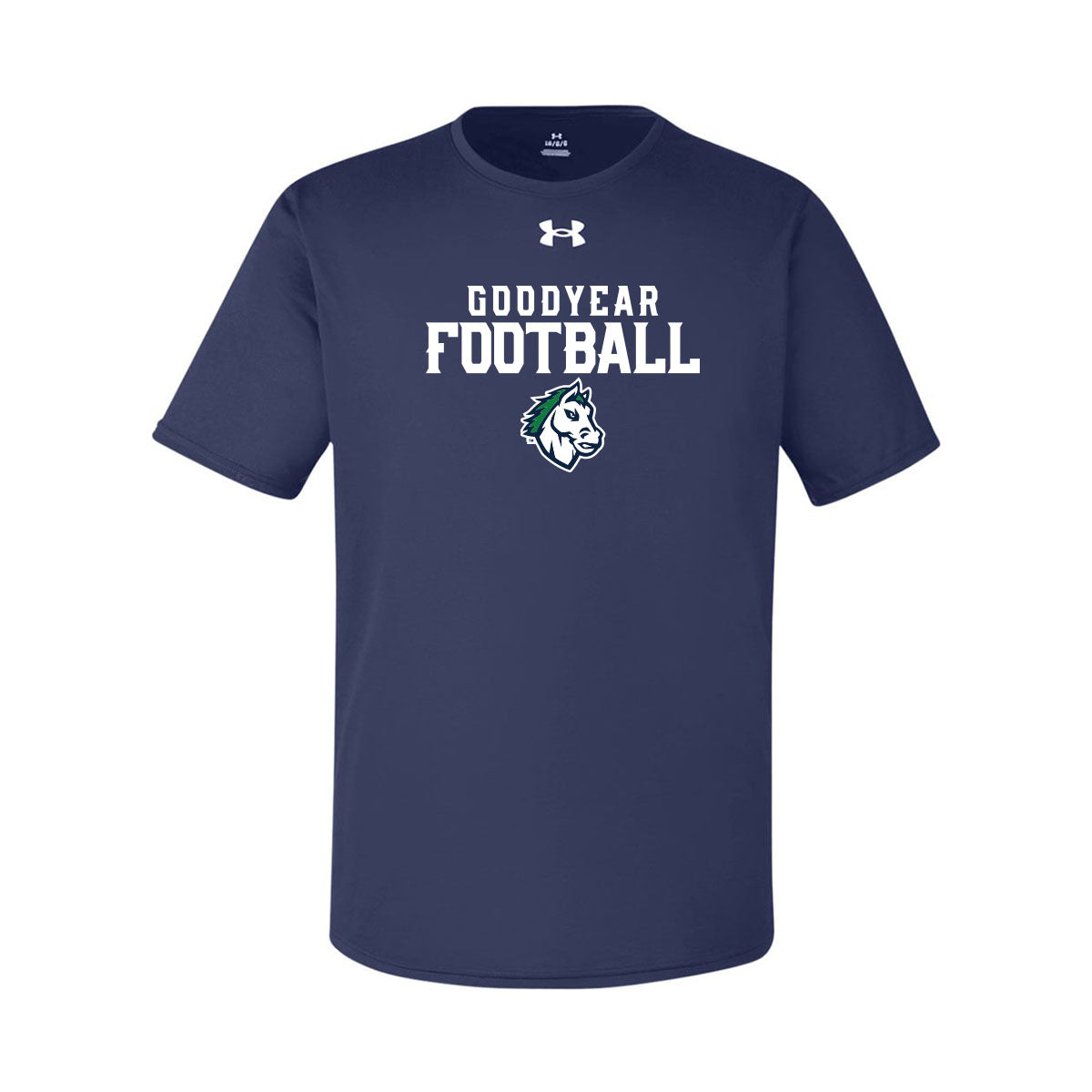 Goodyear Football Stacked Under Armour Tee