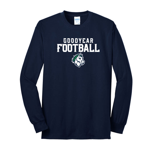 Goodyear Football Stacked Long Sleeve Tee
