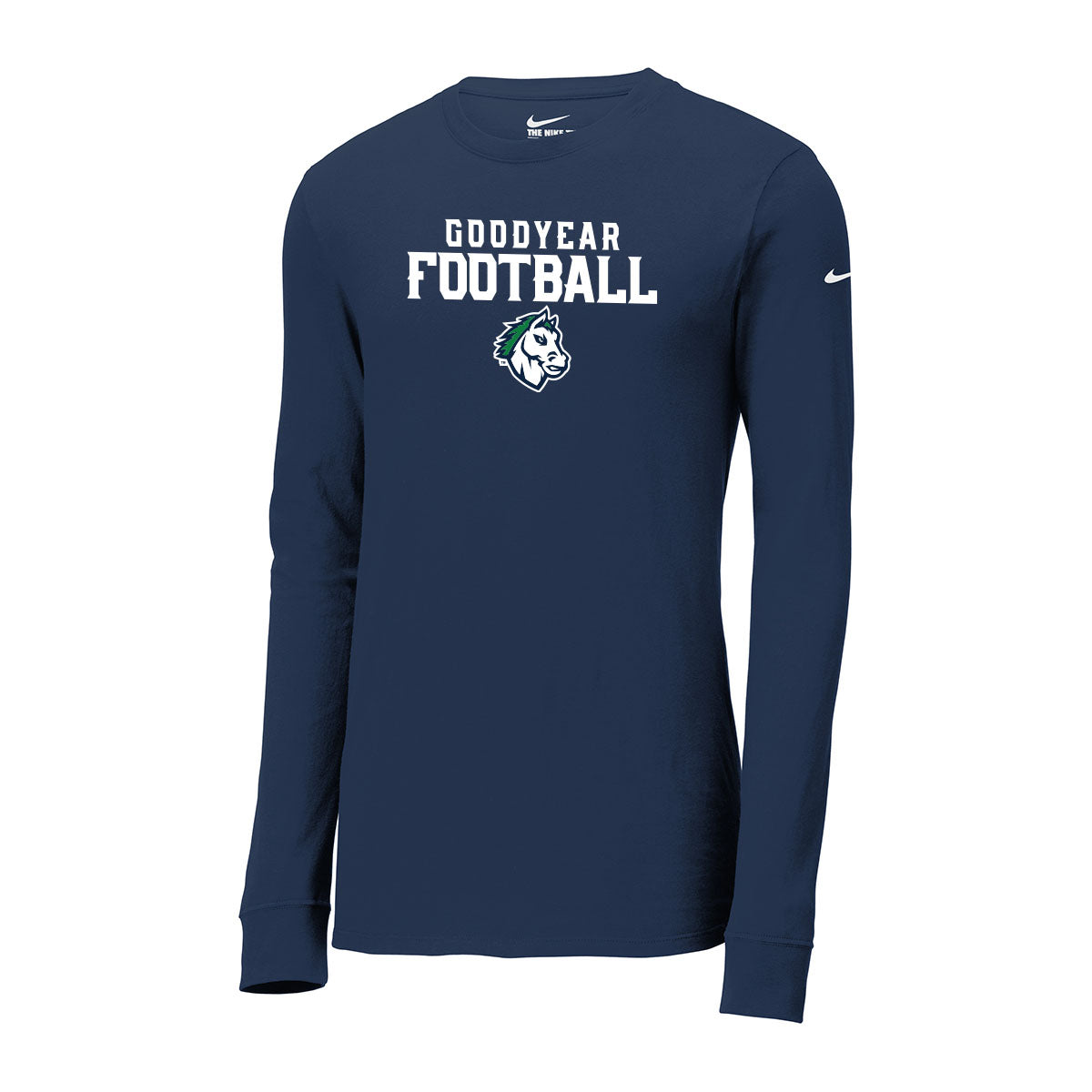 Goodyear Football Stacked Nike Long Sleeve Tee
