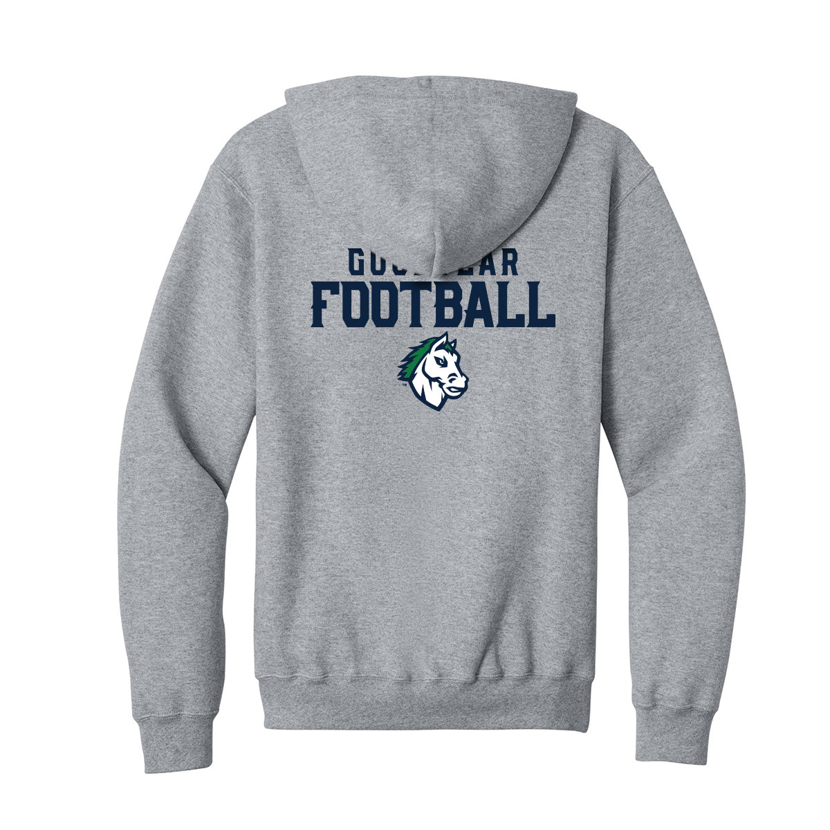 Goodyear Football Stacked Full Zip Sweatshirt