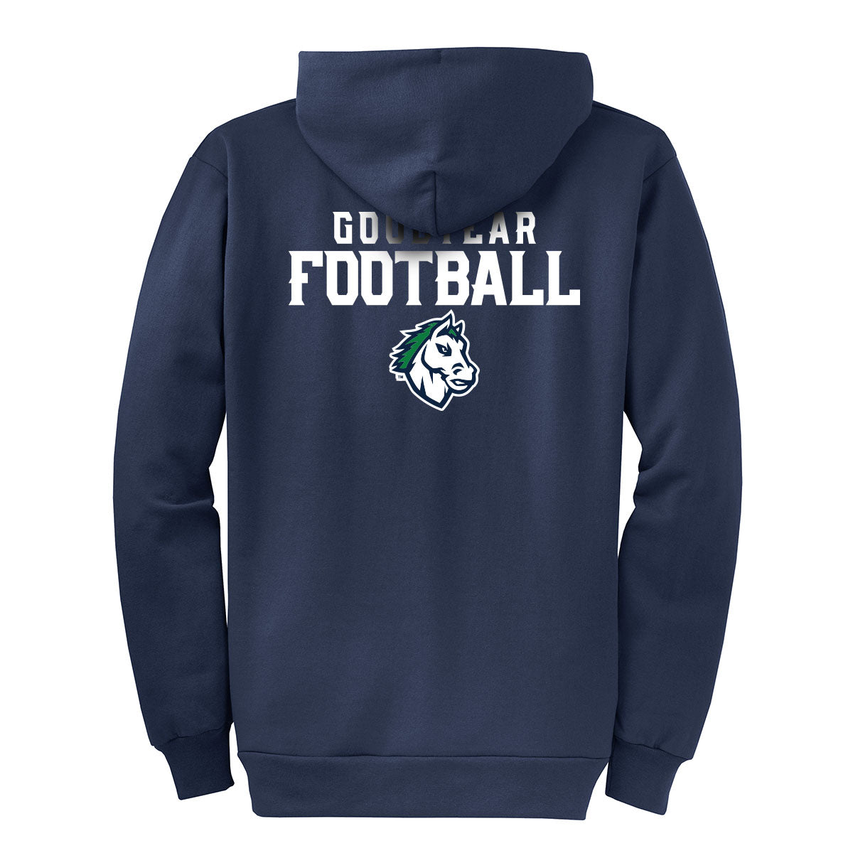 Goodyear Football Stacked Full Zip Sweatshirt