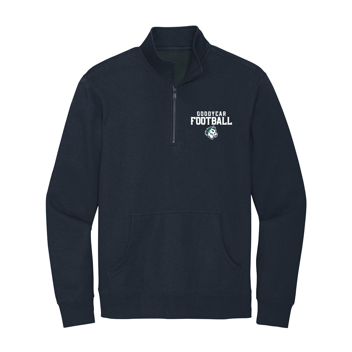 Goodyear Football Stacked 1/4 Zip Fleece