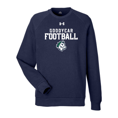 Goodyear Football Stacked Under Armour Crewneck Sweatshirt