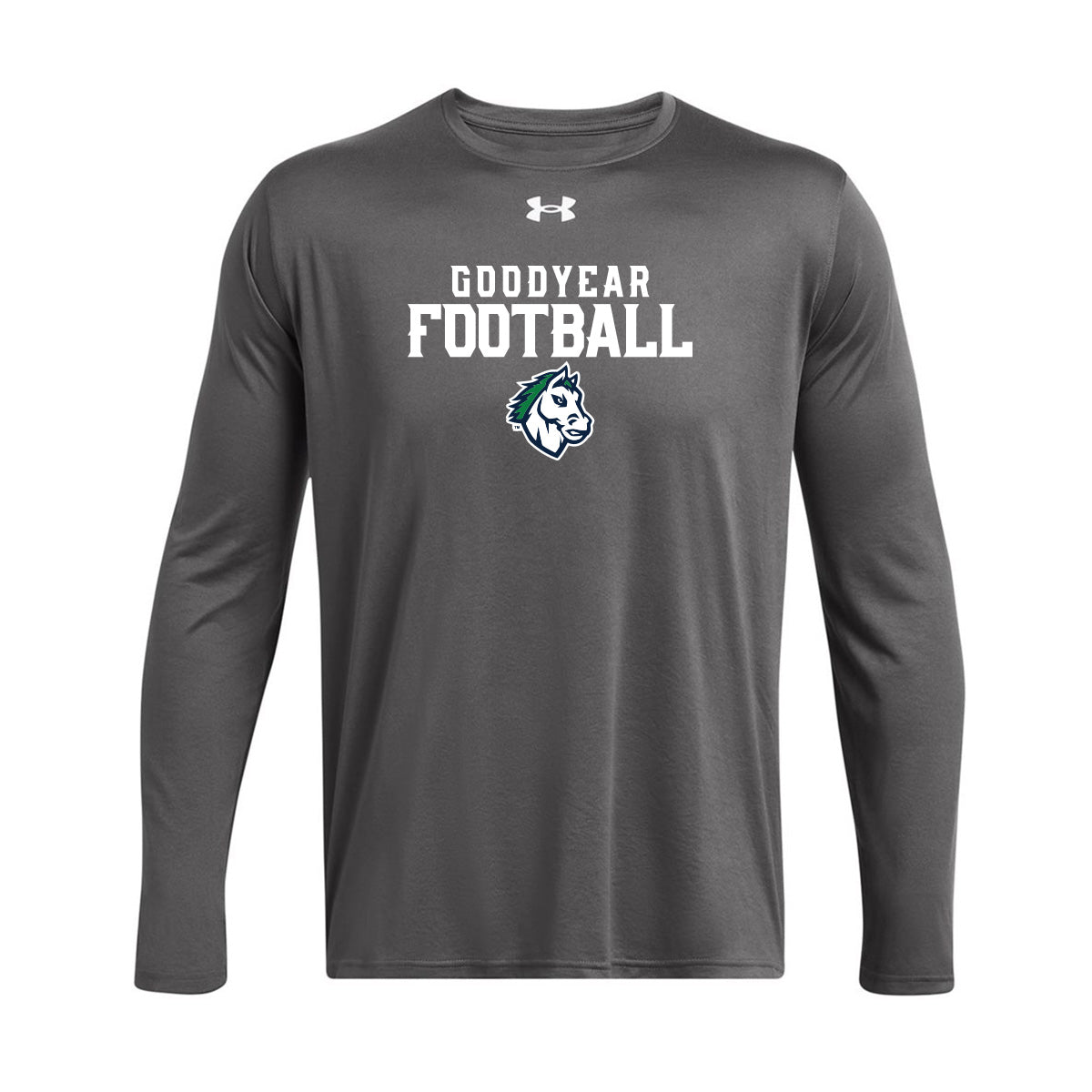 Goodyear Football Stacked Under Armour Long Sleeve Tee