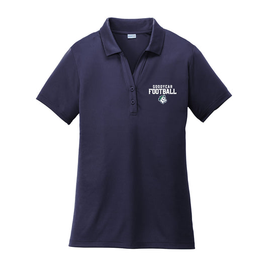 Goodyear Football Stacked Performance Polo (Unisex or Womens Fit)