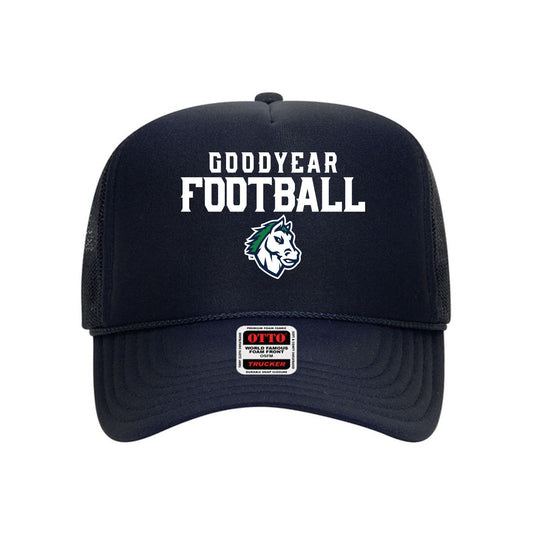 Goodyear Football Stacked Trucker Hat