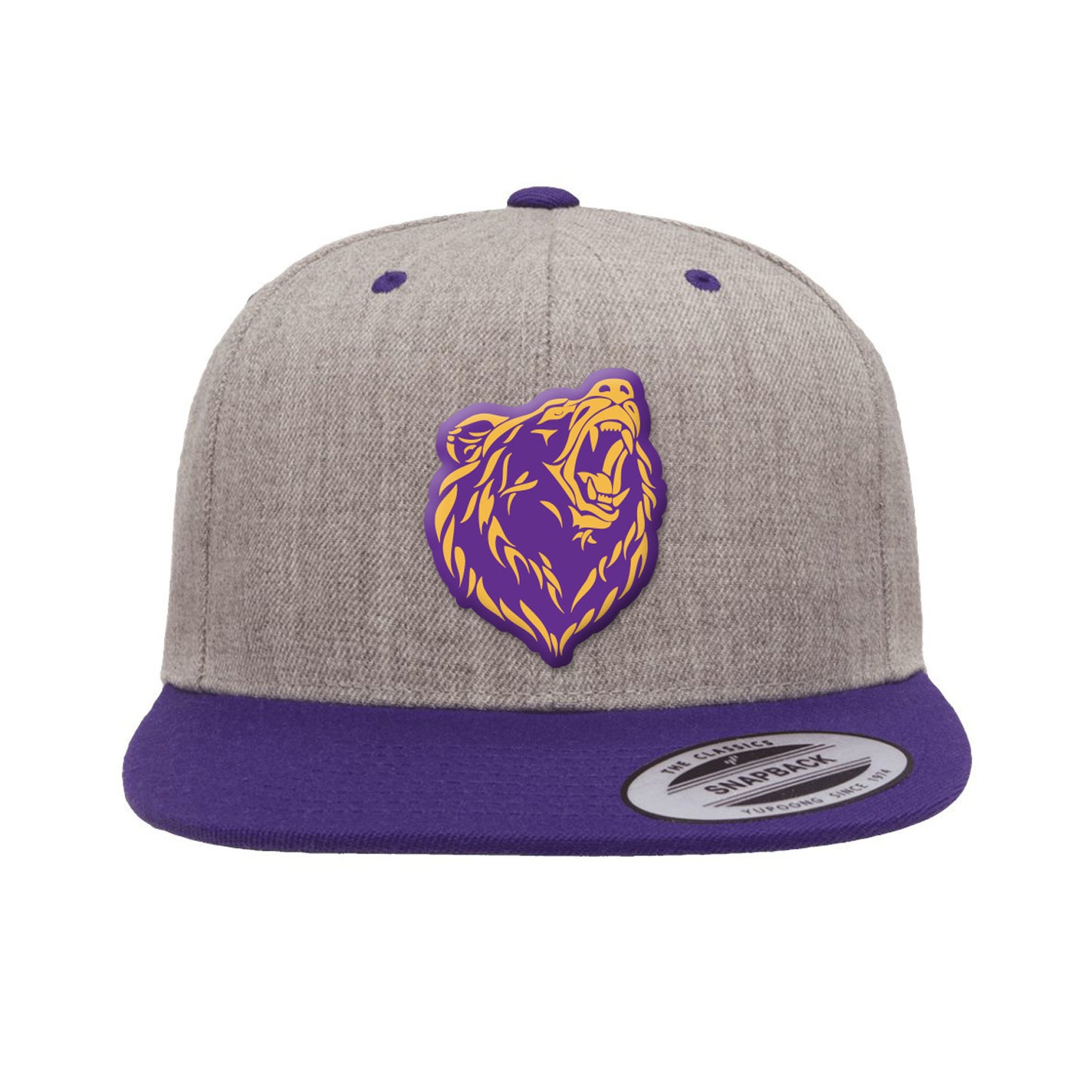 Zuni New Era Gray and Purple Flat Bill Snapback