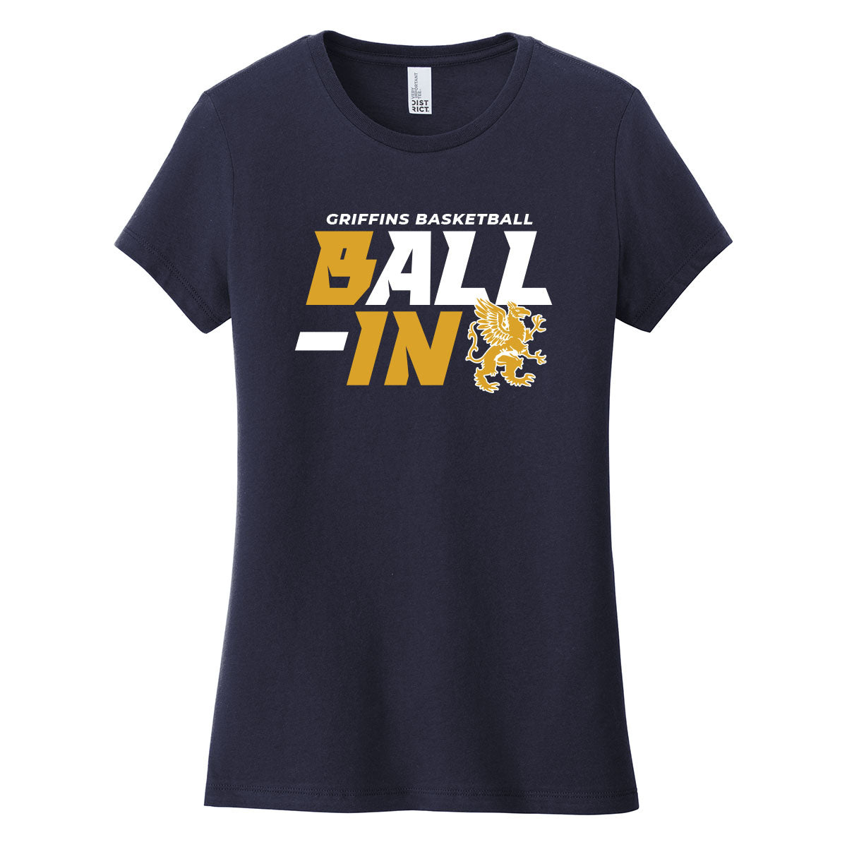 Griffins Basketball Ball-In Womens Fit Tee