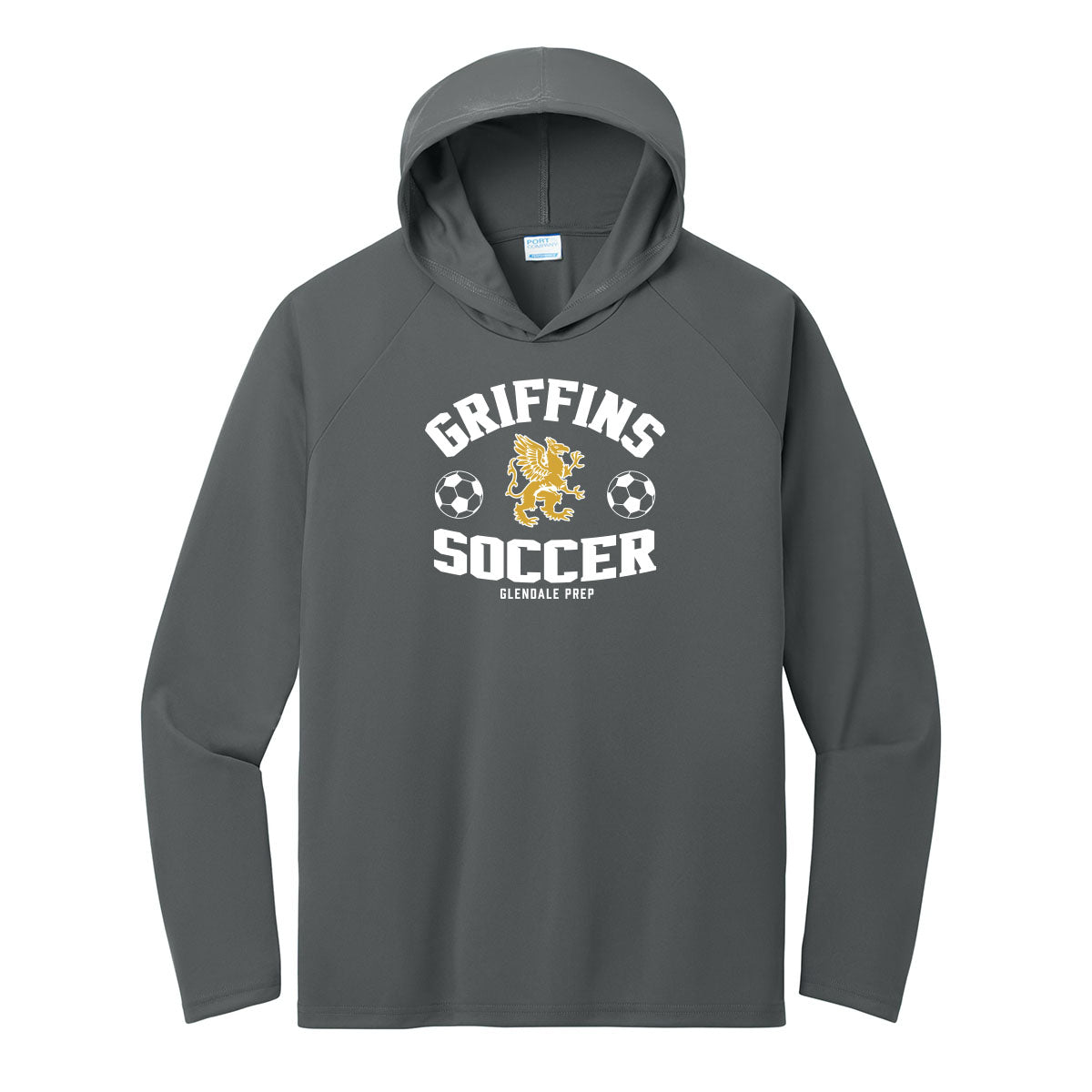 GP Griffins Soccer Performance Hooded Tee