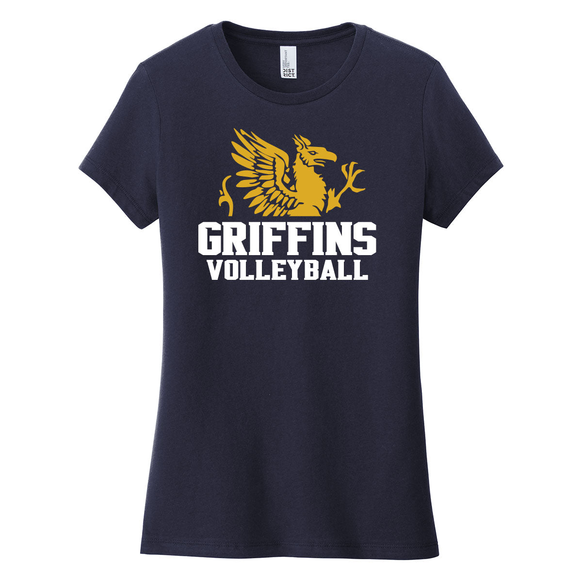 Griffins Volleyball  Womens Fit Tee
