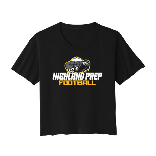 Highland Prep Football Cropped Tee