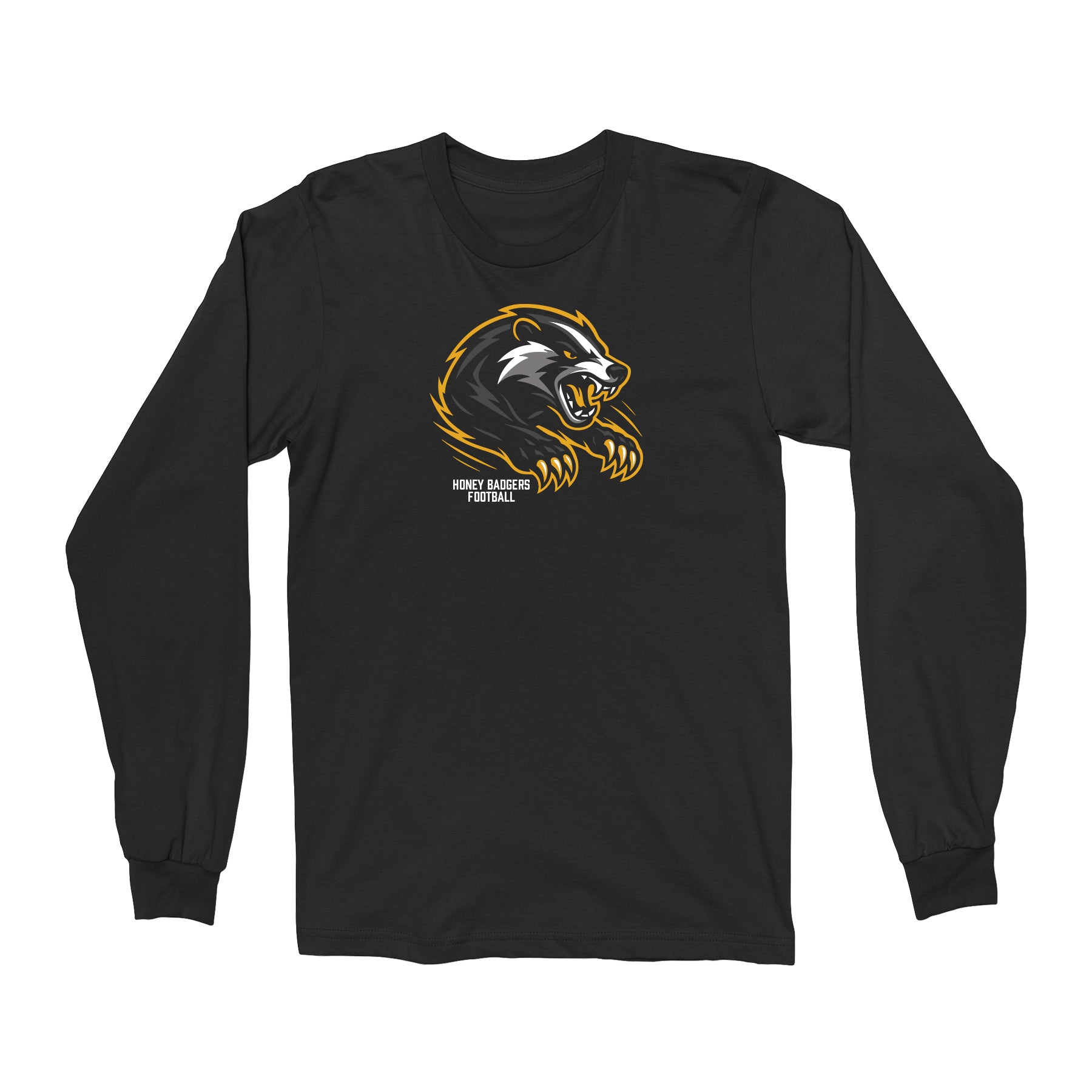 Honey Badgers Football Unisex Long Sleeve Tee