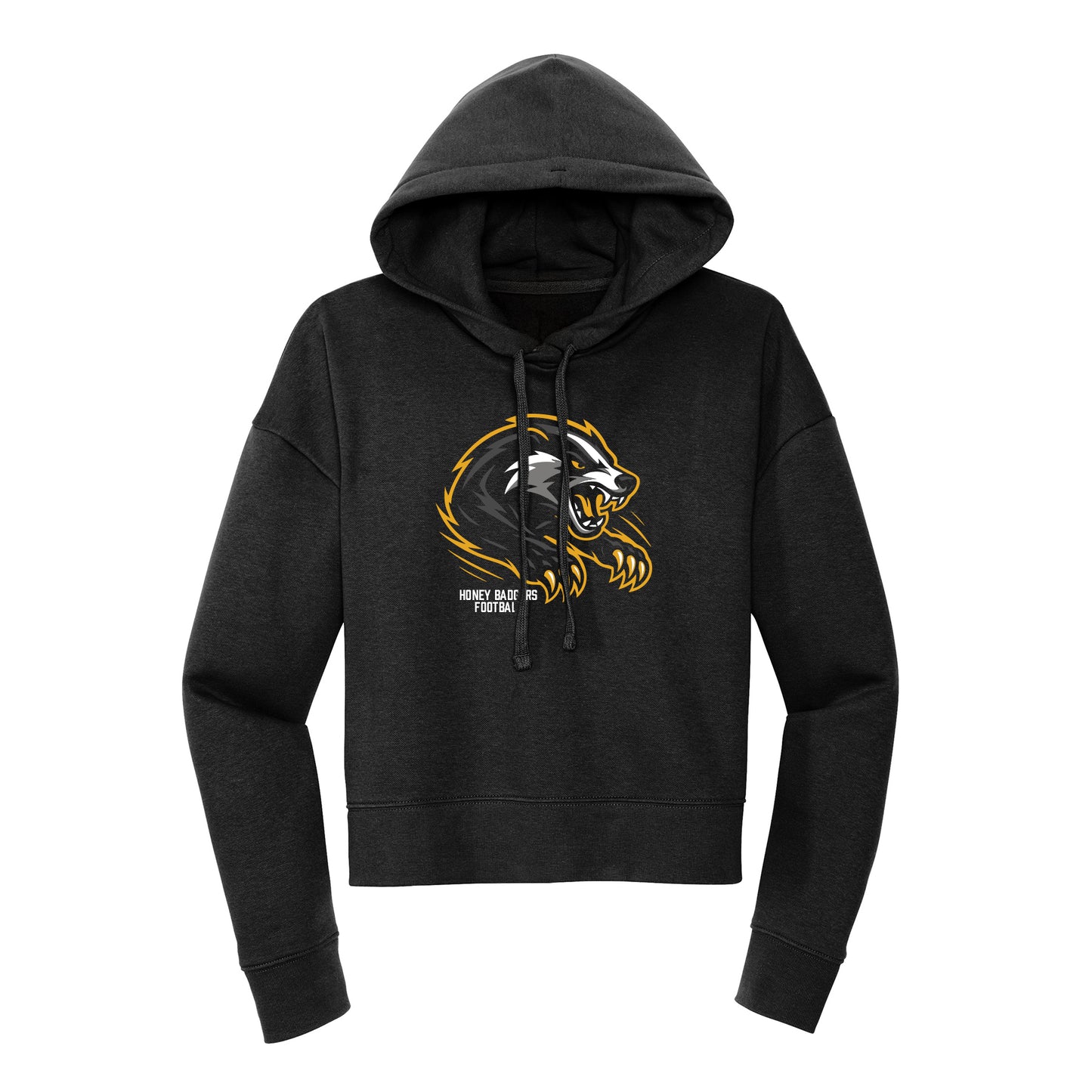 Honey Badgers Football Cropped Hoodie