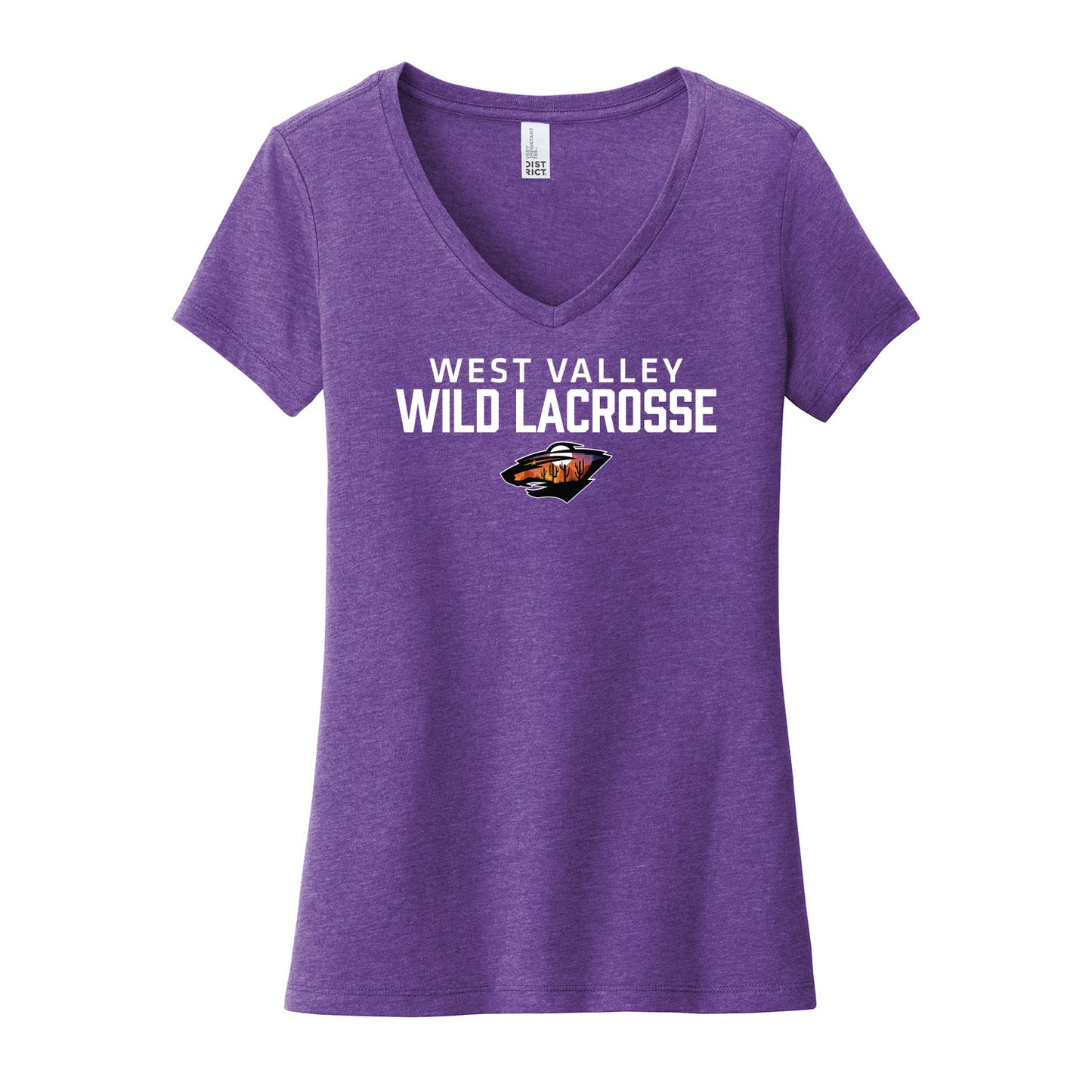 West Valley Wild Lacrosse Stacked Women's Fit Tee
