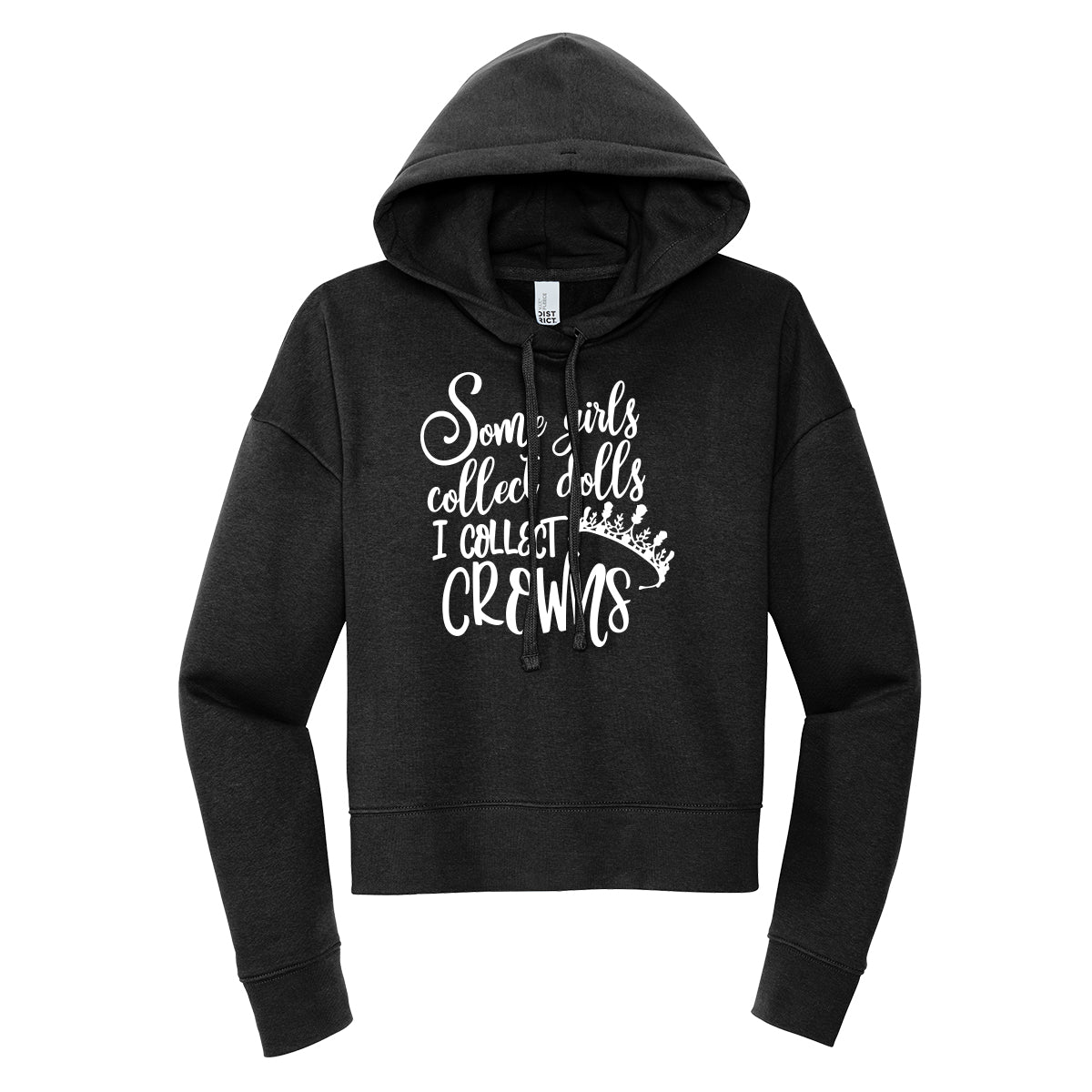 I Collect Crowns Cropped Hoodie