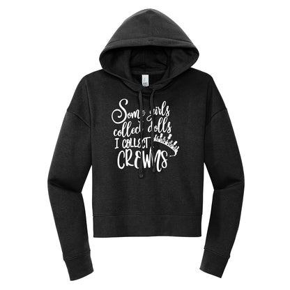 I Collect Crowns Cropped Hoodie