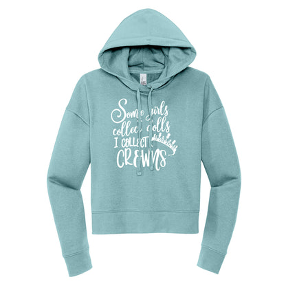 I Collect Crowns Cropped Hoodie