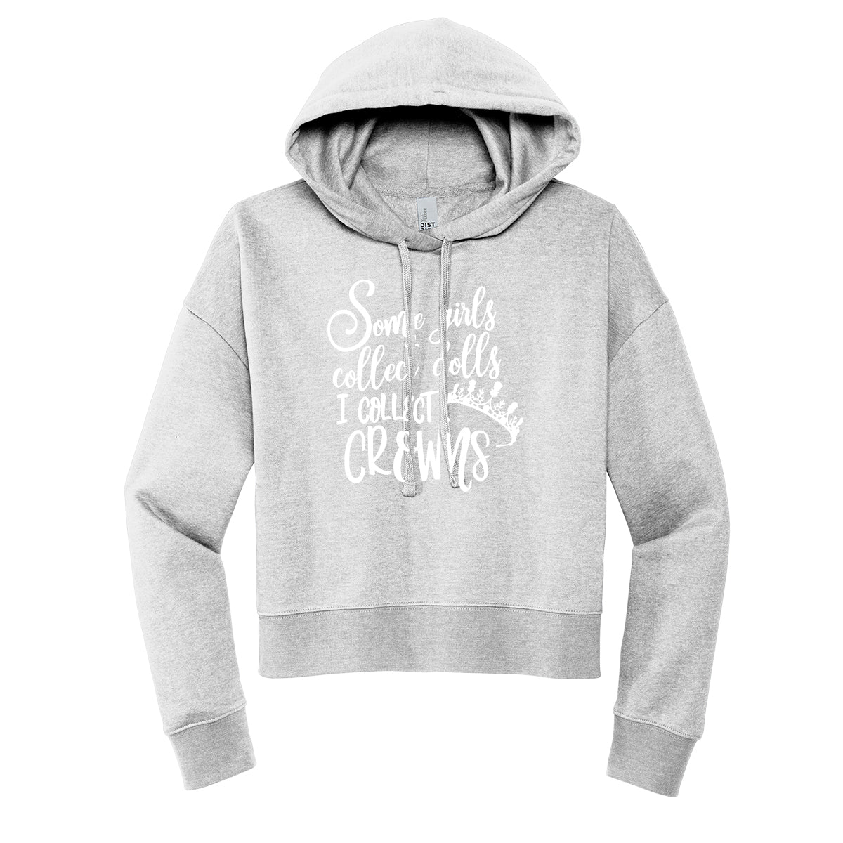 I Collect Crowns Cropped Hoodie