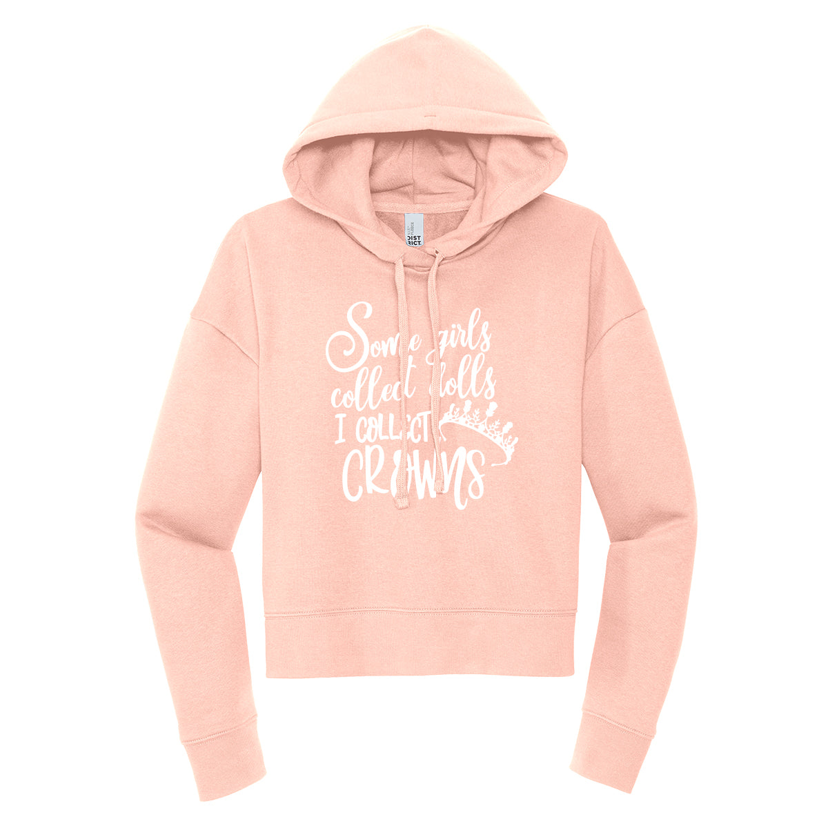 I Collect Crowns Cropped Hoodie