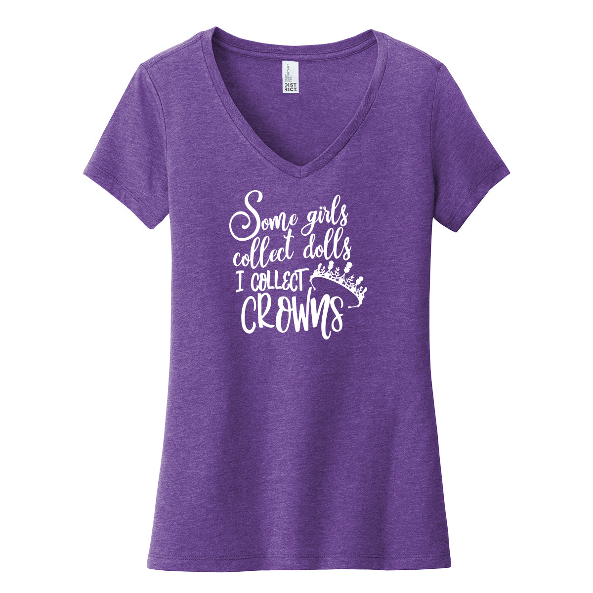 I Collect Crowns V-Neck Tee