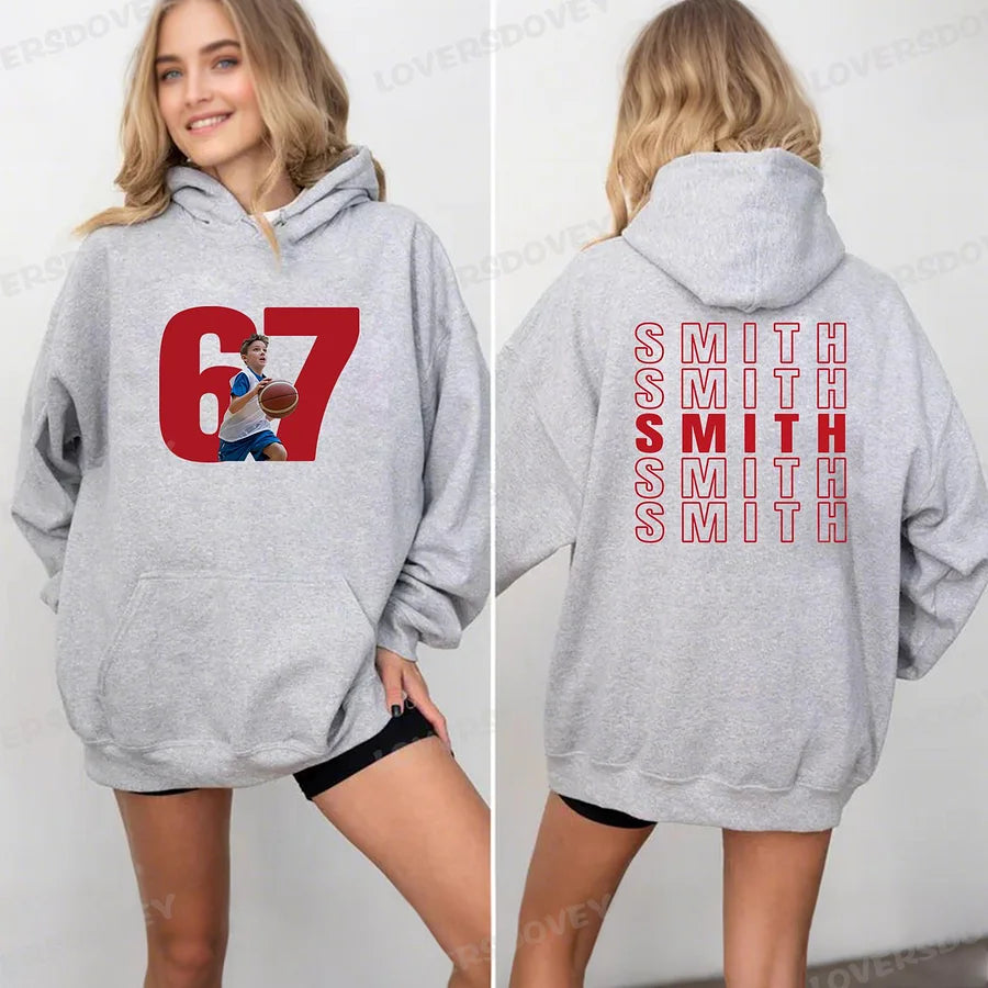 Custom Number and Picture Hoodie