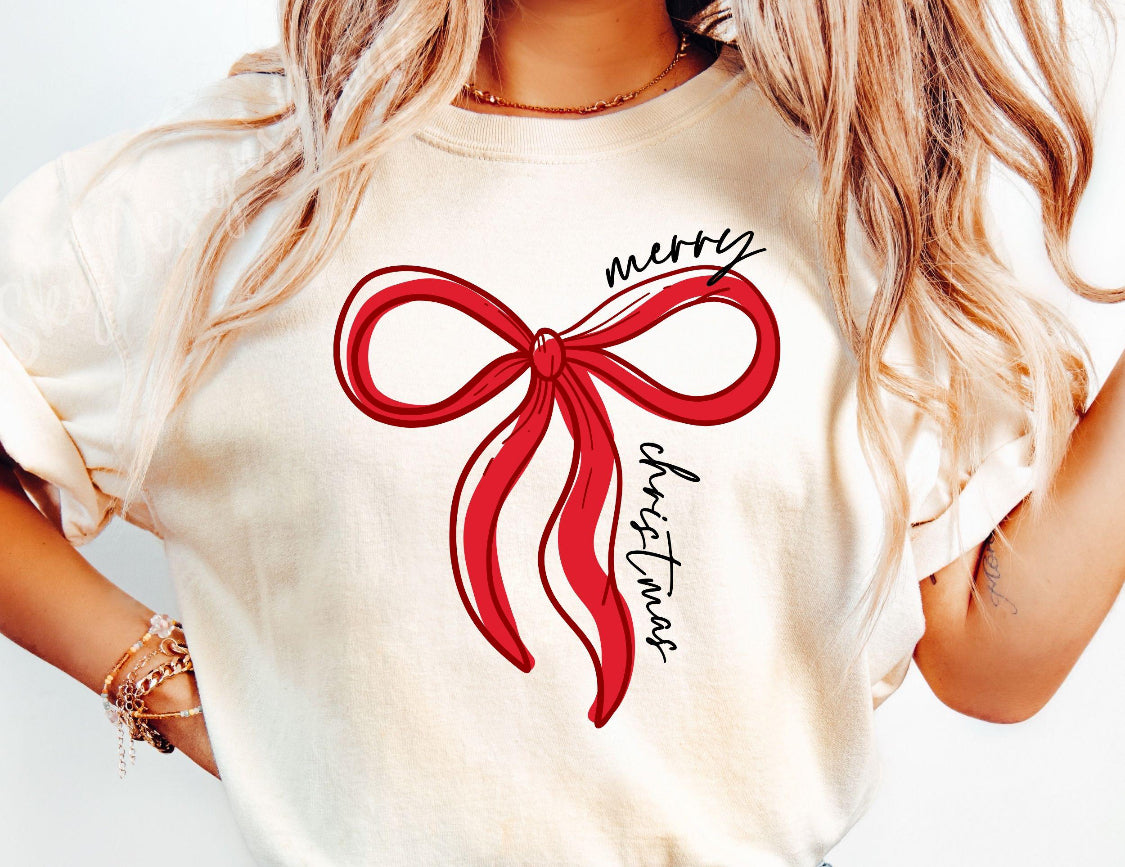 Christmas Bow Unisex Tee