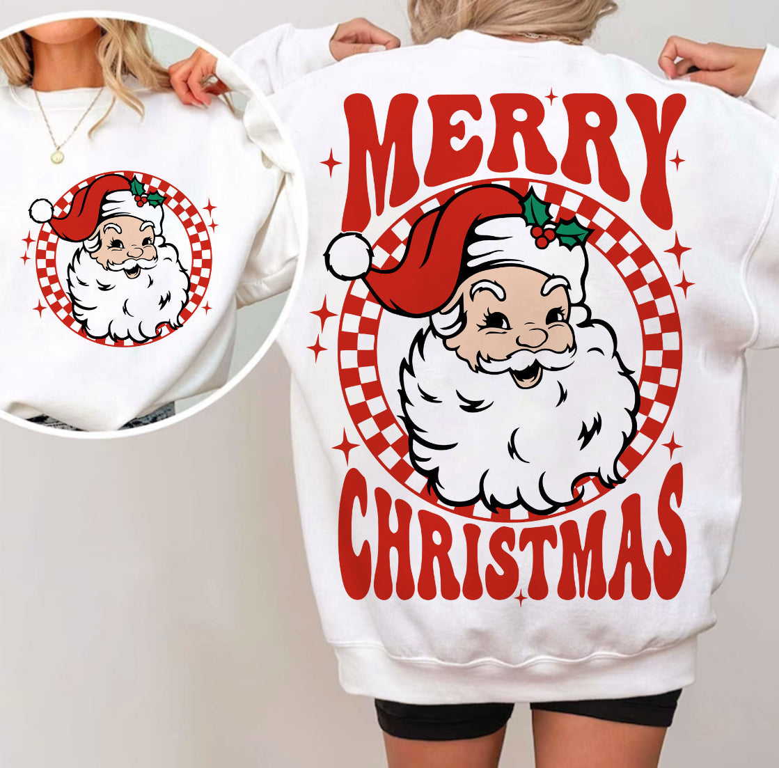 Merry Christmas Santa Unisex Crewneck Sweatshirt