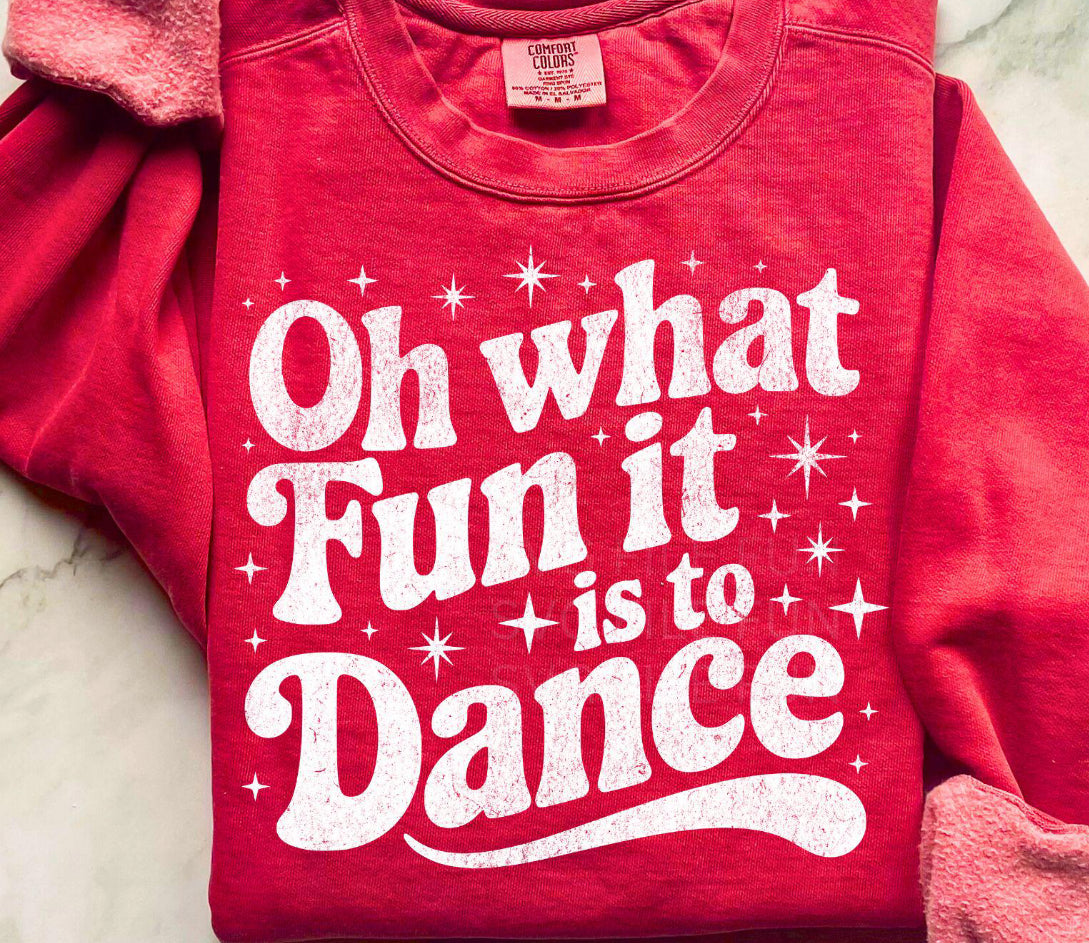 Oh What Fun It Is To Dance Unisex Crewneck Sweatshirt