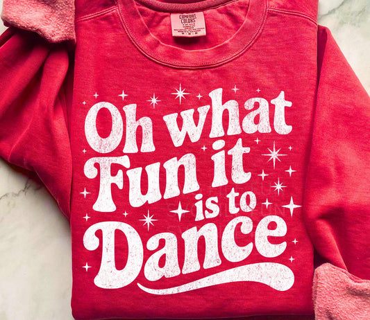Oh What Fun It Is To Dance Unisex Crewneck Sweatshirt
