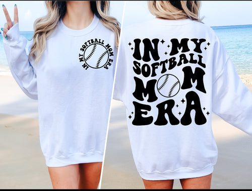 In My Softball Mom Era Crewneck Sweatshirt