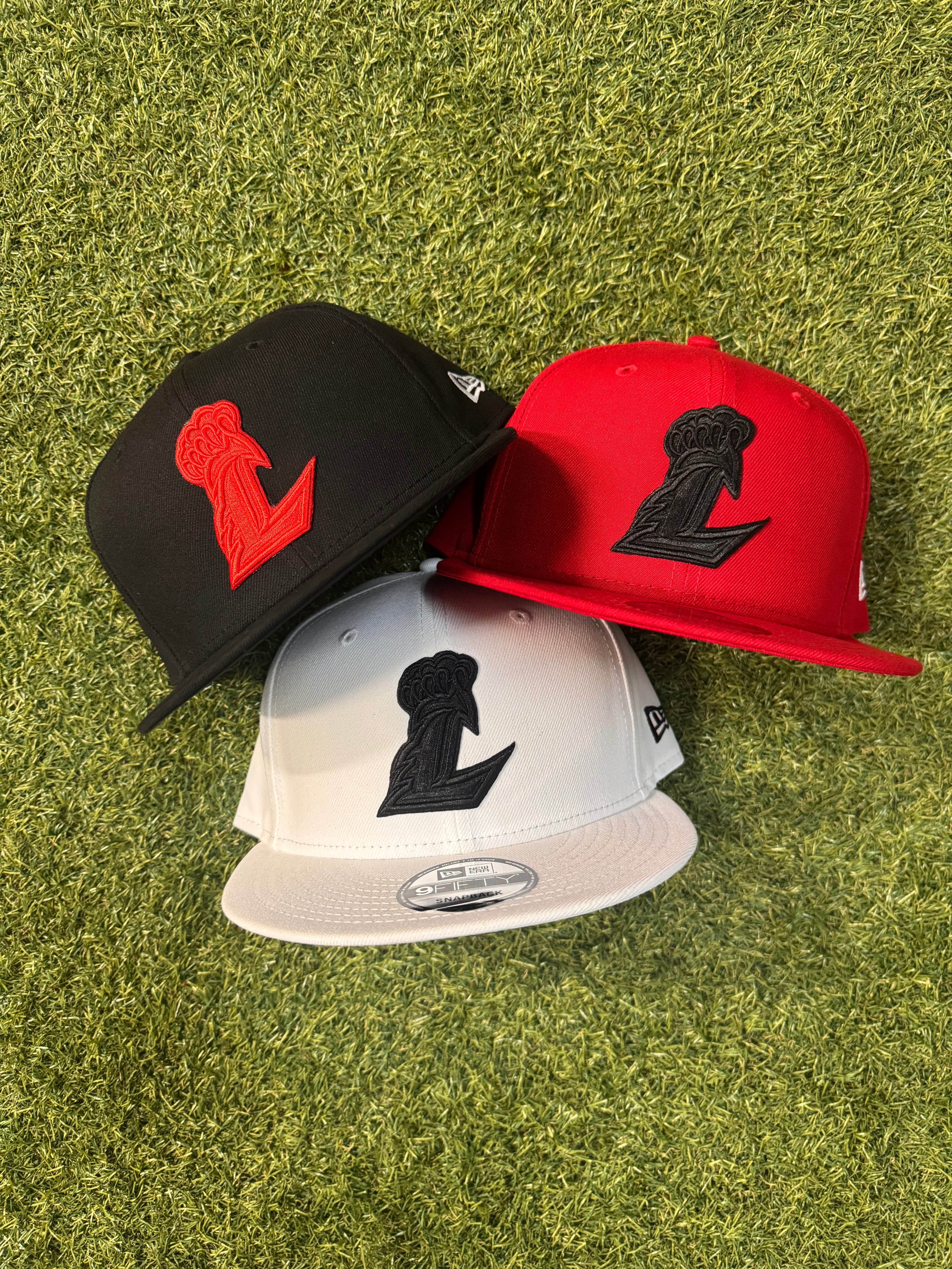 Liberty L New Era Black Flat Bill Snapback