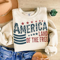 America The Land Of The Free Unisex Crewneck Sweatshirt