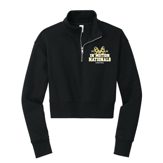 In Motion Nationals Cropped 1/4 Zip Fleece