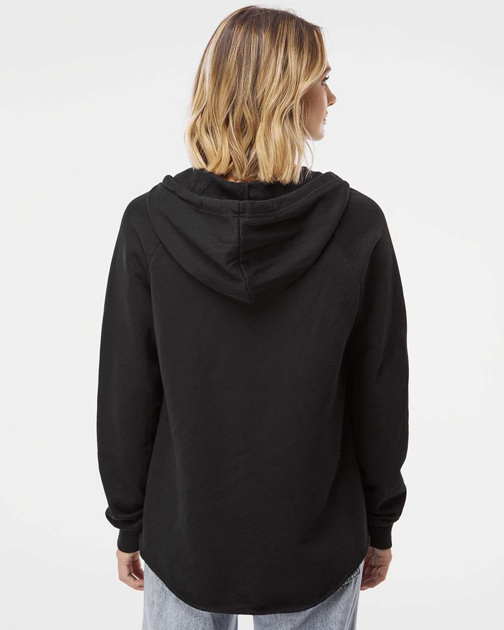 LA Dance Company Pink Women’s Lightweight California Wave Wash Hooded Sweatshirt