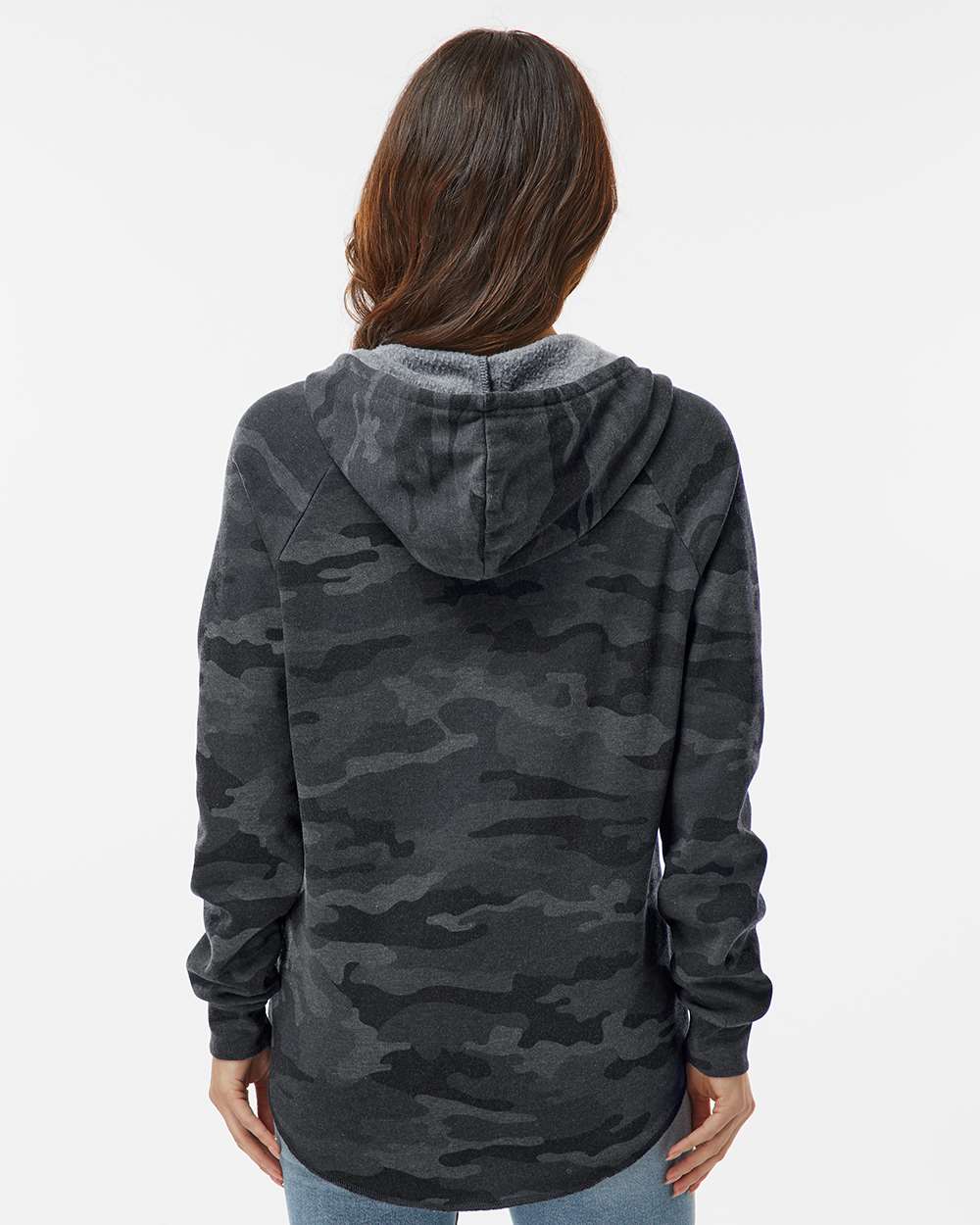 LA Dance Company Pink Women’s Lightweight California Wave Wash Hooded Sweatshirt