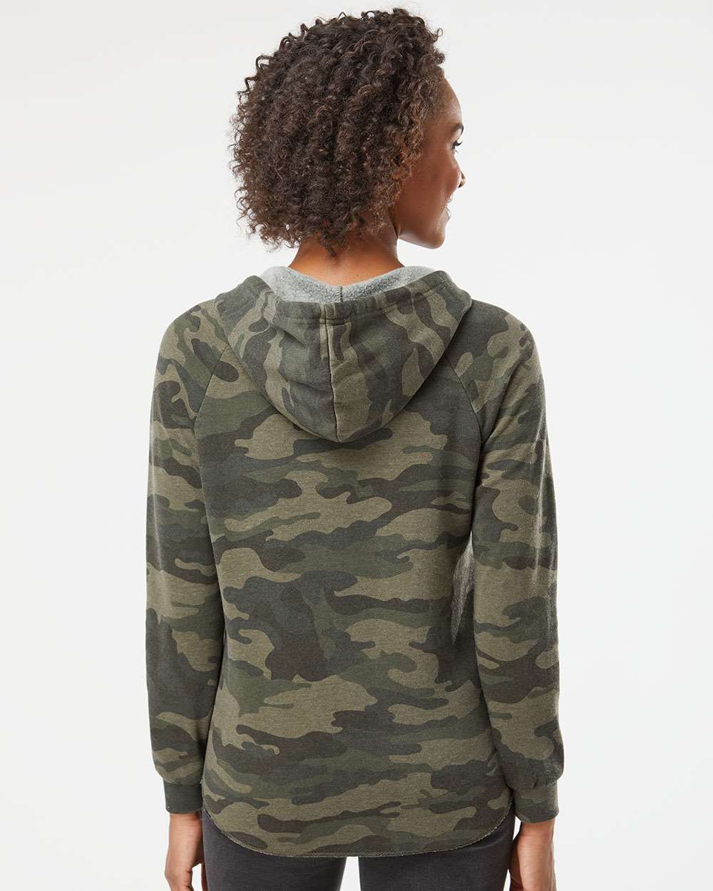 LA Dance Company Pink Women’s Lightweight California Wave Wash Hooded Sweatshirt