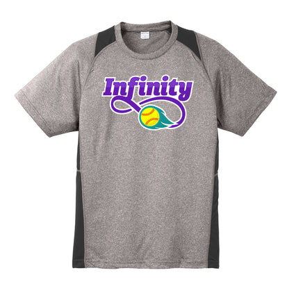 Infinity Purple Colorblock Tee