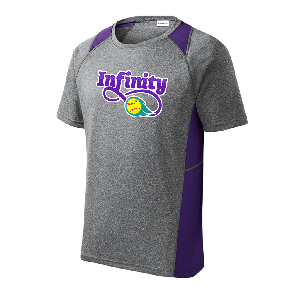 Infinity Purple Colorblock Tee