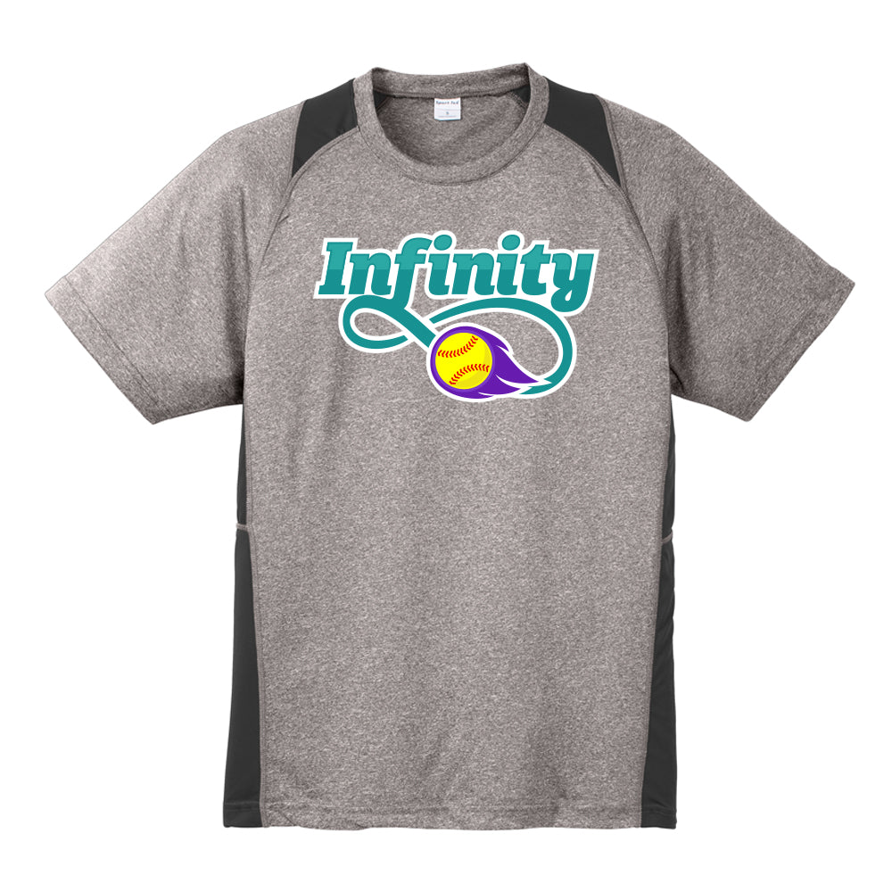 Infinity Teal Colorblock Tee