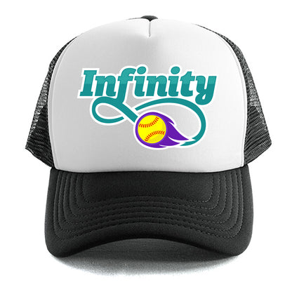 Infinity Teal Trucker