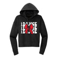 LA Dance Repeat Bow Cropped Hoodie