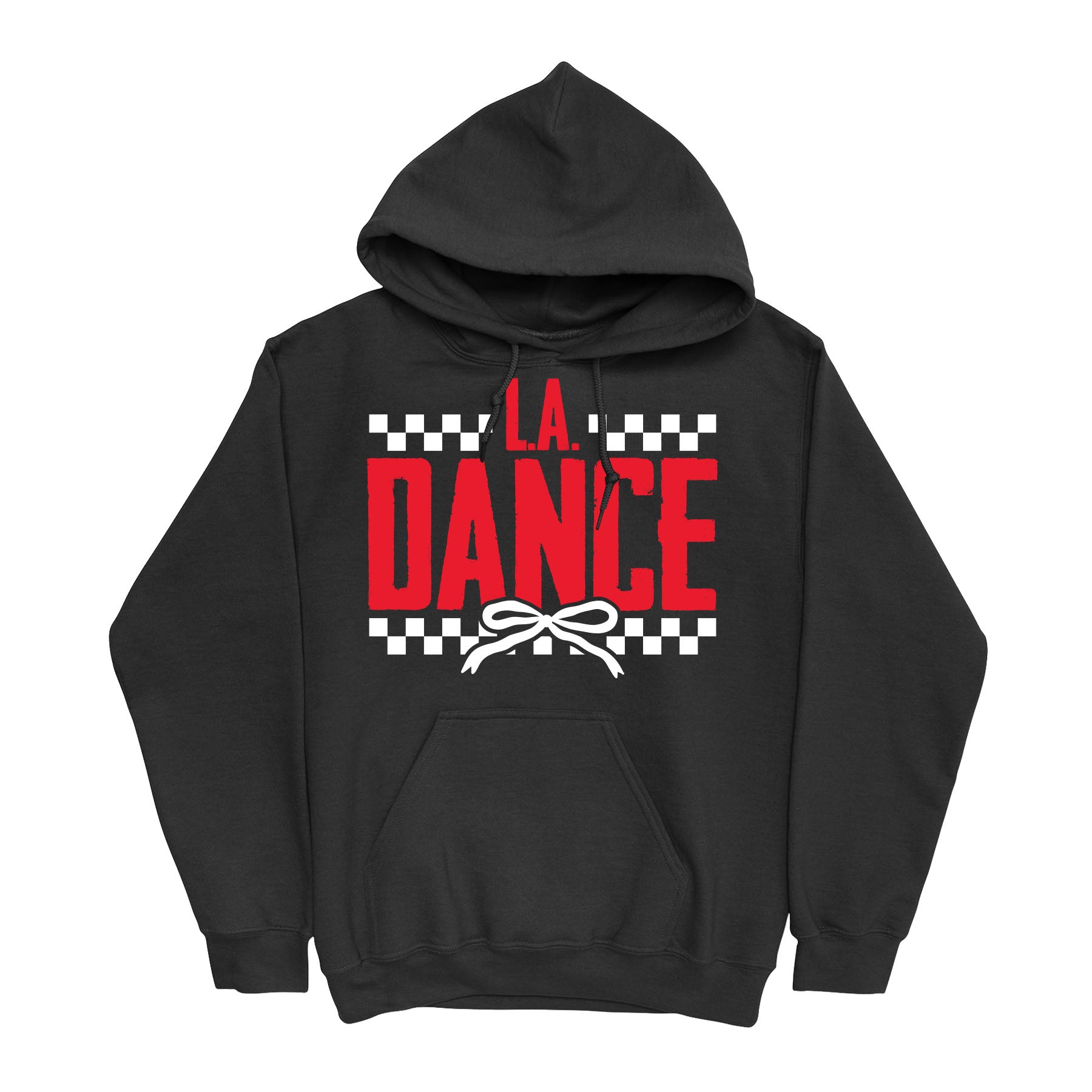 LA Dance Checkered Bow Hoodie