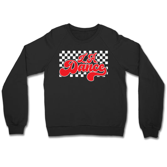 LA Dance Checkered Crewneck Sweatshirt