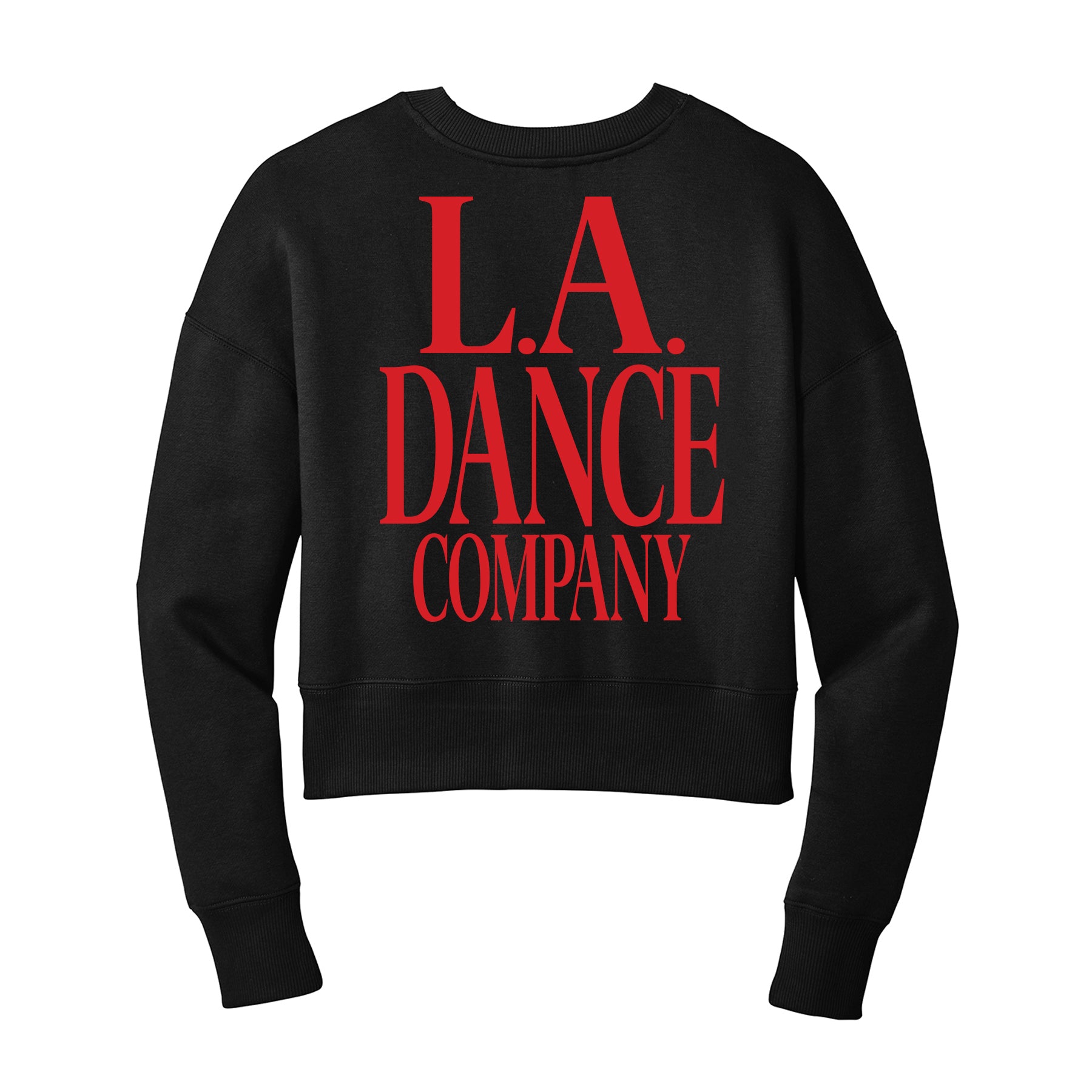 LA Dance Oversized Cropped Crewneck Sweatshirt