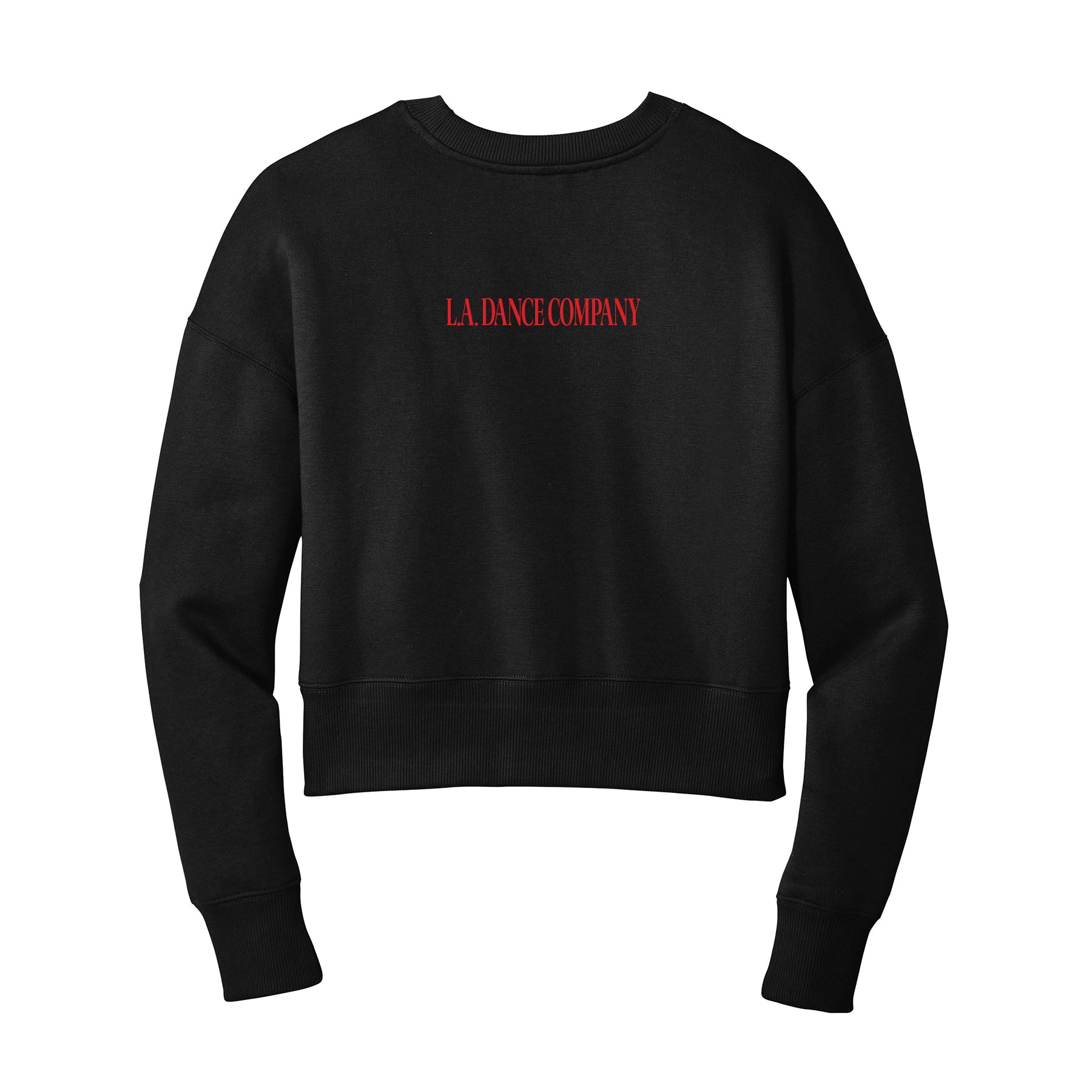 LA Dance Oversized Cropped Crewneck Sweatshirt