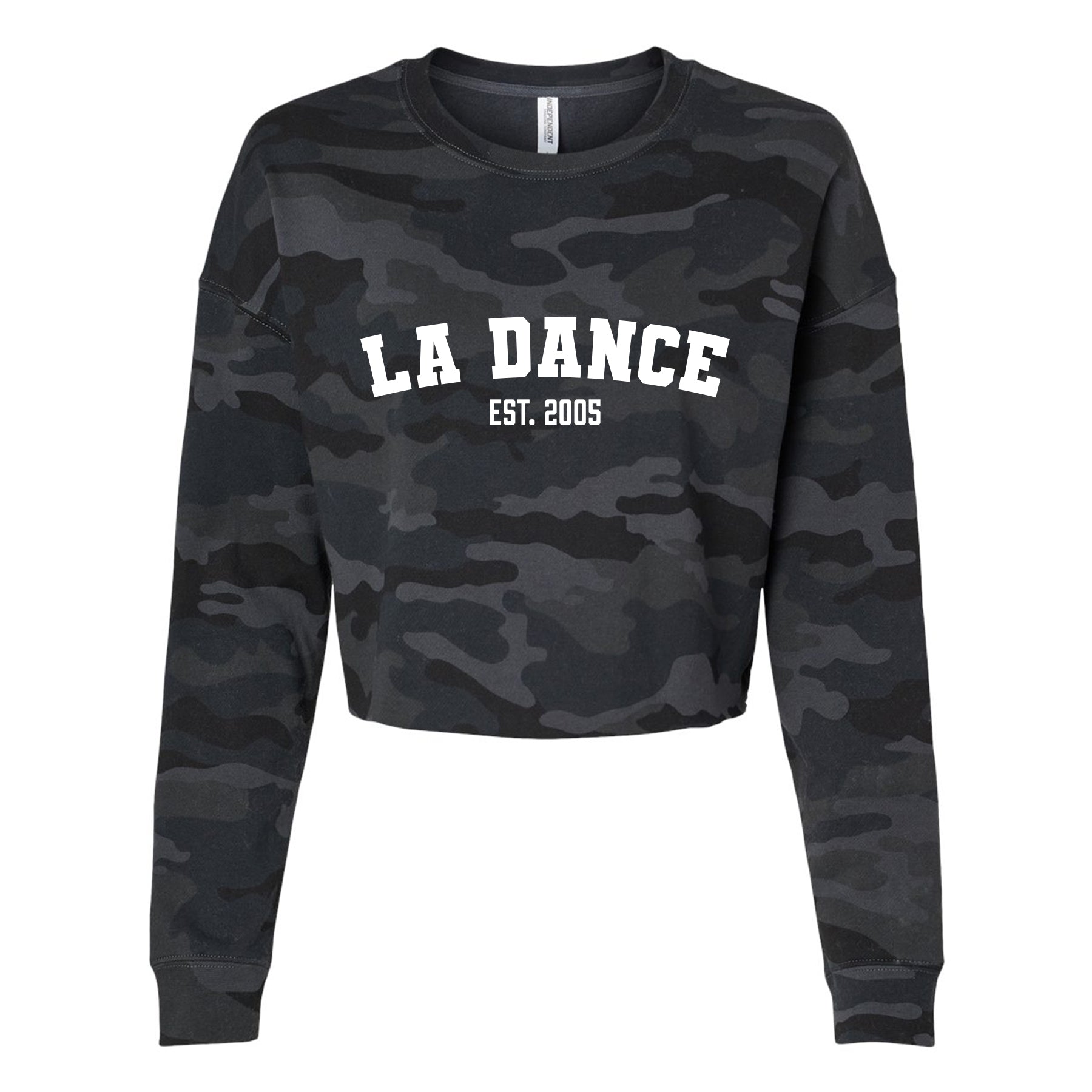 LA Dance Est. 2005 Cropped Lightweight Crewneck Sweatshirt