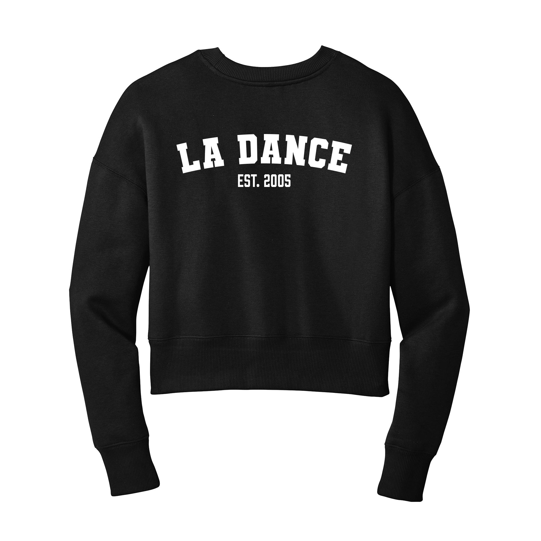LA Dance Est. 2005 Cropped Lightweight Crewneck Sweatshirt
